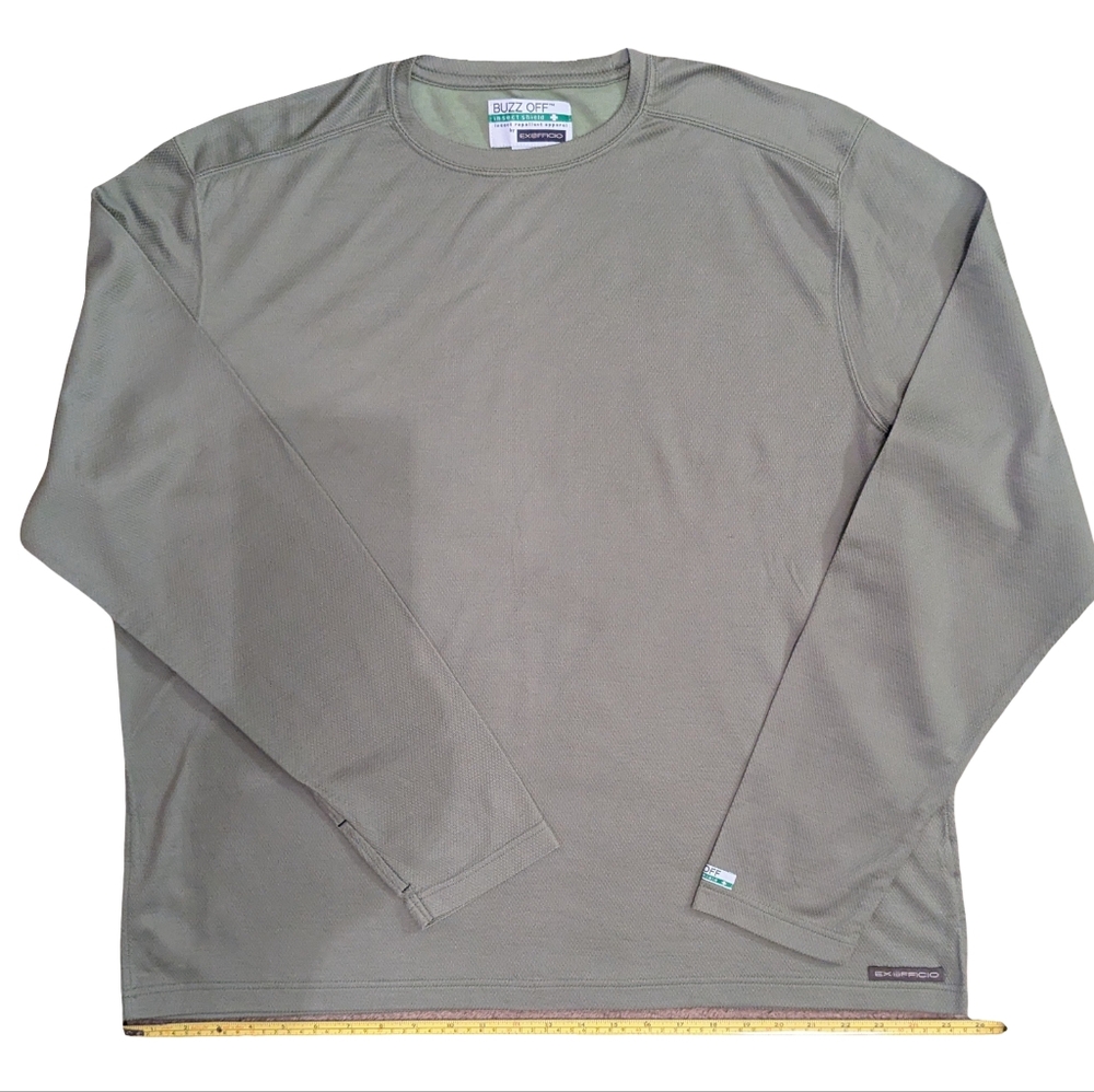 NWOT Exofficio Insect Repellent Long Sleeve T-shirt Lightweight Avocado Green XL